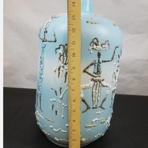 Blue and White African Decorative Vase Very Rare